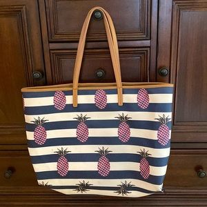 Tory Burch pineapple tote Authentic